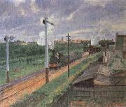 Camille Pissarro The Train painting